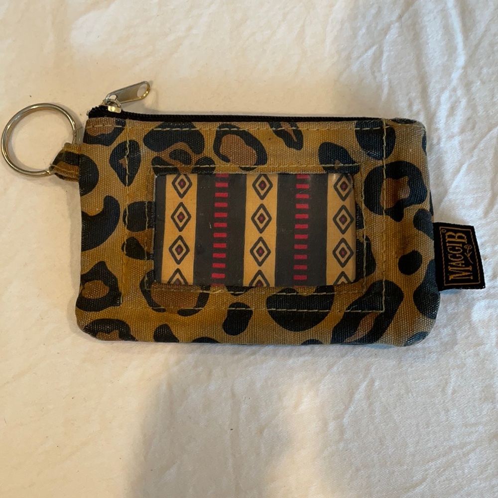 leopard print travel wallet